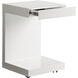 Bachelor 23.5 X 16 inch High Gloss White End Table